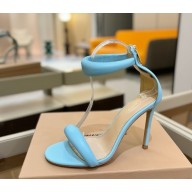 Gianvito Rossi Heel 10.5cm lambskin Padded Stiletto Square light blue 2025