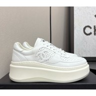 Chanel Sneakers platform Calfskin white 2025