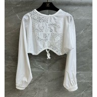 Chanel Top Hollowed-out white 2025