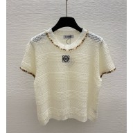 Loewe  knitted T-shirt white 2025