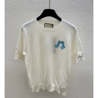 Gucci knitted T-shirt white 2025