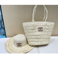 Chanel Straw Bag + Hat 042402 2025
