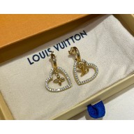 Louis Vuitton My LV Heart Earrings M02308 Gold-toned metal and zircons 2025