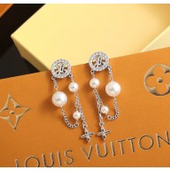 Louis Vuitton Midnight Pearl Earrings M02888 Palladium-toned metal 2025