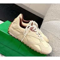 Bottega Veneta Orbit Flash Sneaker Low-top lace-up sneaker in soft suede and lightweight nylon Sea salt/caramel 2025