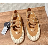 Prada Suede ballerinas 1F869N brown 2025