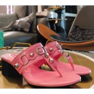 Balenciaga City 55mm Thong in pink Arena lambskin 2025  
