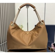 Prada Mariner large Re-Nylon shoulder bag 1bc244 Caramel 2025