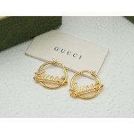 Gucci Hoop earrings with Gucci script 814422 Metal with yellow gold-toned finish 2025