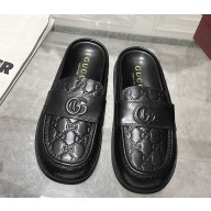 Gucci Women's mule with Double G Black GG leather 2025