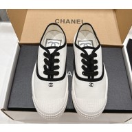 Chanel sneakers canvas white & black 2025