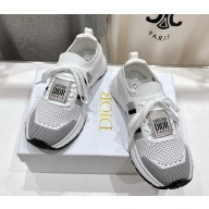 DIOR women/men Run'n'Dior Sneaker White and Black Technical Mesh 2025