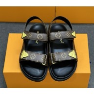 Louis Vuitton 1AHNWU LV Sunset Comfort Sandal Cacao Brown Monogram canvas 2025