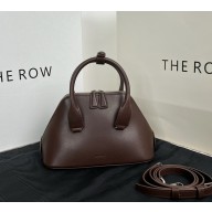 The Row mini devon bag calfskin Brunette 2025