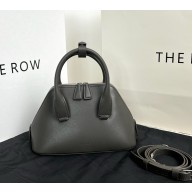 The Row mini devon bag calfskin dark grey 2025