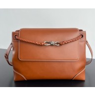 Bottega Veneta medium Andiamo Messenger bag in silky calf leather brown 2025 