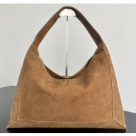 Bottega Veneta Large Hop Shoulder bag in suede leather brown 2025 