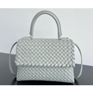 Bottega Veneta Patti Shoulder Bag in padded Intreccio leather grey 2025