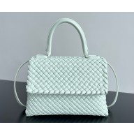 Bottega Veneta Patti Shoulder Bag in padded Intreccio leather white 2025