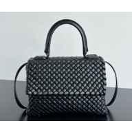 Bottega Veneta Patti Shoulder Bag in padded Intreccio leather black 2025