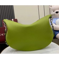 Gucci B large shoulder bag 800194 Olive green grainy leather 2025