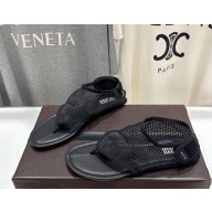 Alaïa THONG SANDALS IN FISHNET black 2025