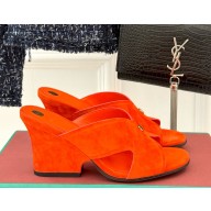 Loro Piana Vera Sandal suede orange 2025