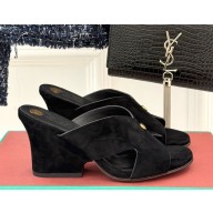 Loro Piana Vera Sandal suede black 2025