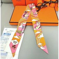 Hermes Twilly Silk Scarf 5x86cm 052116 2025
