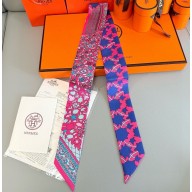 Hermes Twilly Silk Scarf 5x86cm 052121 2025