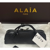 Alaïa LE TECKEL CLUTCH IN SHINY GOATSKIN black 2025