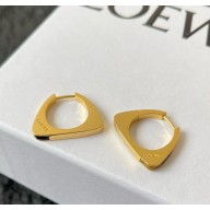 Loewe Stirrup earrings in sterling silver Gold/Brown 2025
