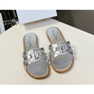 Dior D-Club Slide silver Calfskin 2025