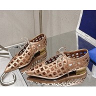 Aquazzura gatsby sling sandals hollow out calf leather nude 2025