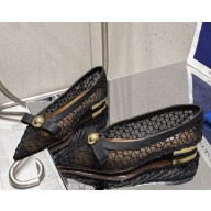 Aquazzura mesh and leather Ballerina black 2025