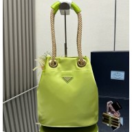 Prada Mariner Re-Nylon small bucket bag 1BE082 Ivy Green 2025