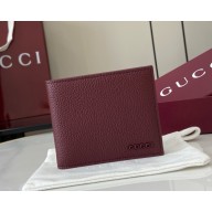 Gucci Ivory interior bi-fold wallet 817019 Gucci Rosso Ancora red leather 2025