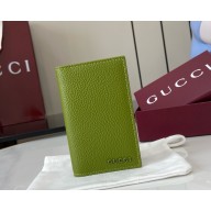 Gucci Grey interior card case 817038 Green leather 2025
