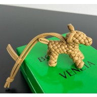 Bottega Veneta Dog Charm realised in Intreccio nappa leather Dark praline 2025