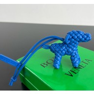 Bottega Veneta Dog Charm realised in Intreccio nappa leather blue 2025