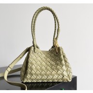 Bottega Veneta Small Parachute Shoulder bag in supple Intrecciato leather light green 2025