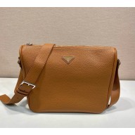 Prada Leather shoulder bag 2VH182 Cognac 2025