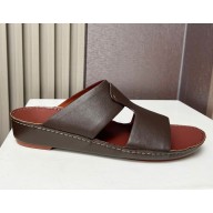 Loro Piana Heart Sandal Ox Leather Chocolate 2025