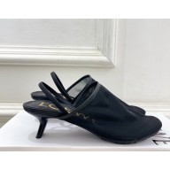 Loewe Petal slingback heel sandal in mesh black heel 4.5cm 2025
