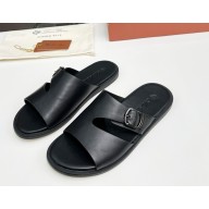 Loro Piana Pilat Walk Sandal Calfskin black 2025