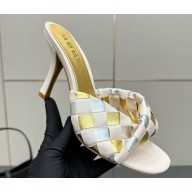 Bottega Veneta Blink Mule with a folded detail in Intrecciato leather 052901 heel 9cm 2025 