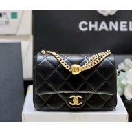 Chanel lambskin 22 Large Bag AS3829 black 2025 (original quality)