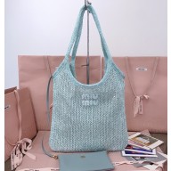 MIU MIU IVY sequin mesh bag 5BG231 Anise 2025