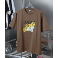 Loewe women/men T-shirt in Cotton khaki 2025