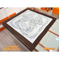 Hermes silk scarf 90x90cm 060516 2025 (TOP QUALITY)
